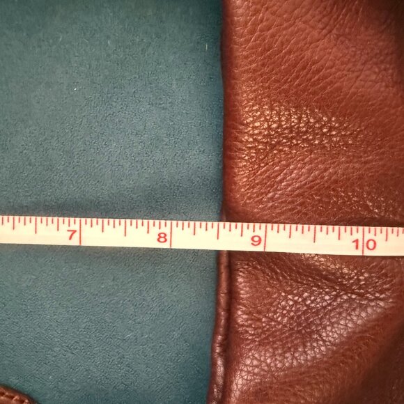 SOLD-B. Makowsky Leather Shoulder Satchel Tassel Zipper Great Conditional-SOLD - Picture 9 of 14